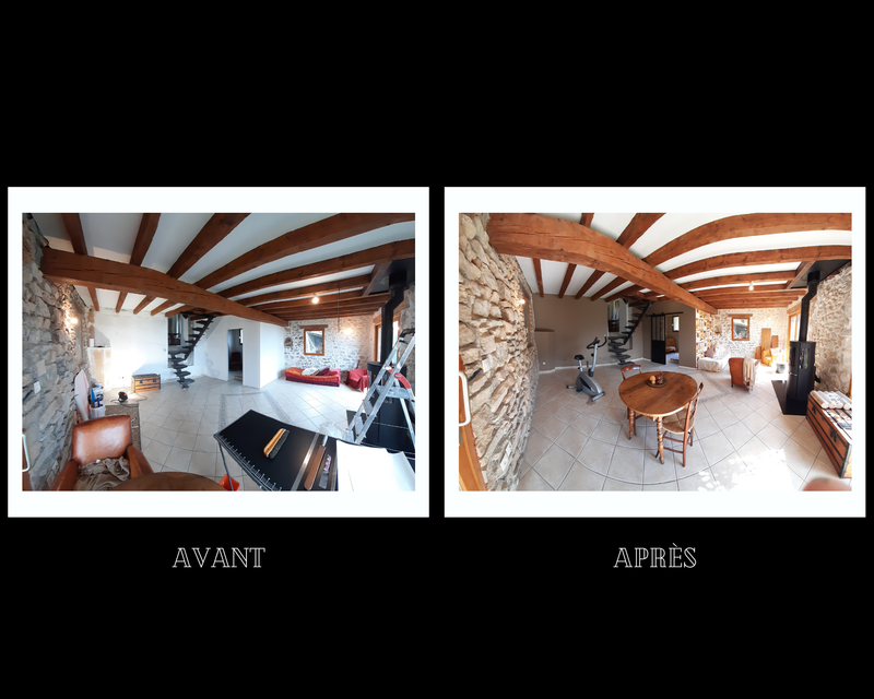 Travaux de finition entrée et pièce à vivre