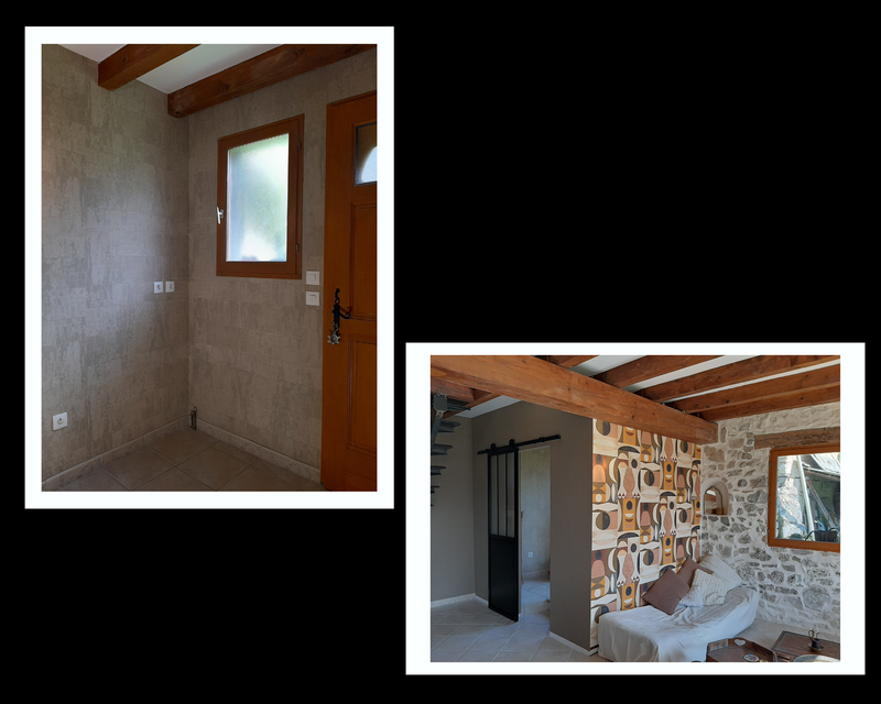 Travaux de finition entrée et pièce à vivre