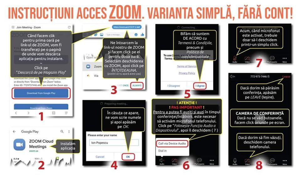 instructiuni accesare fara cont zoom