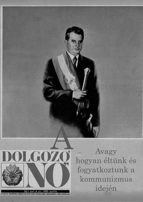 Nicolae Ceausescu pe coperta revistei Dolgozo No