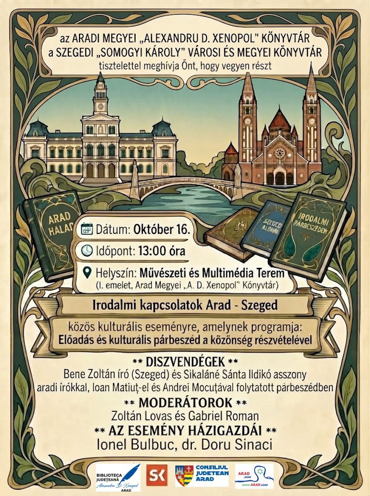 ARAD SZEGED KONYVTAR KOZOS RENDEZVENY