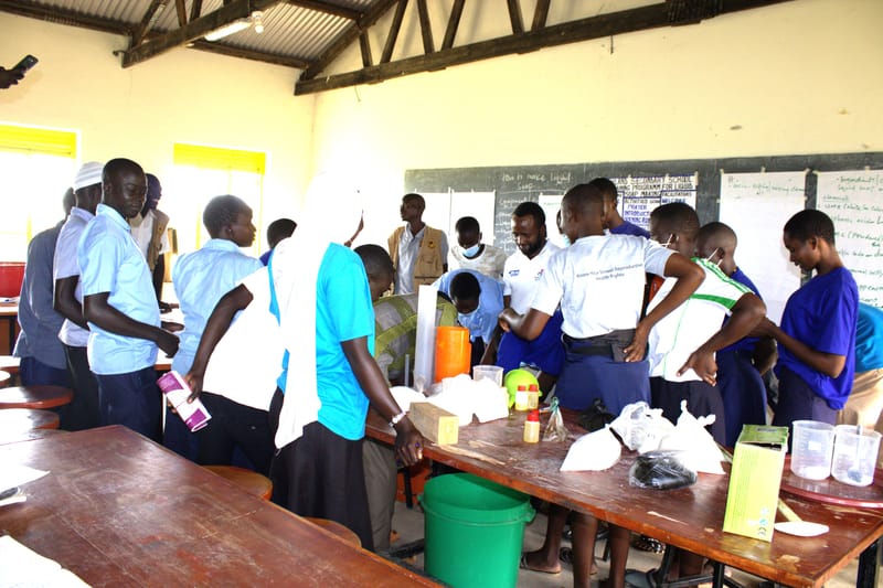 Empowering Youth with Skills: REWO Trains Youth in Liquid Soap Production