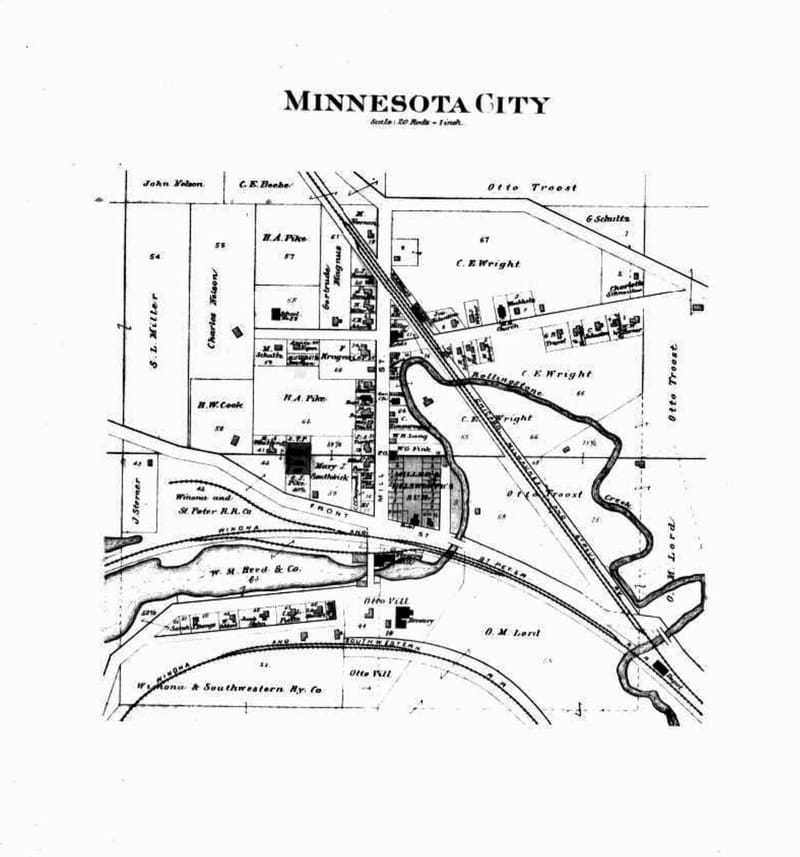 Minnesota City Map 1894