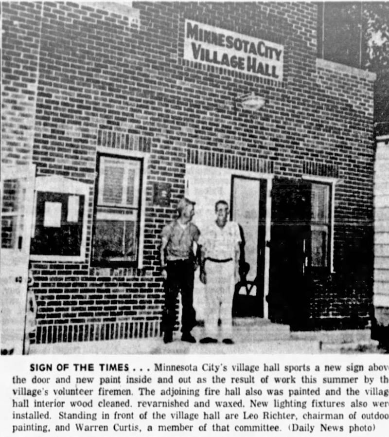 1959 Remodeling of city hall in Minnesota City
