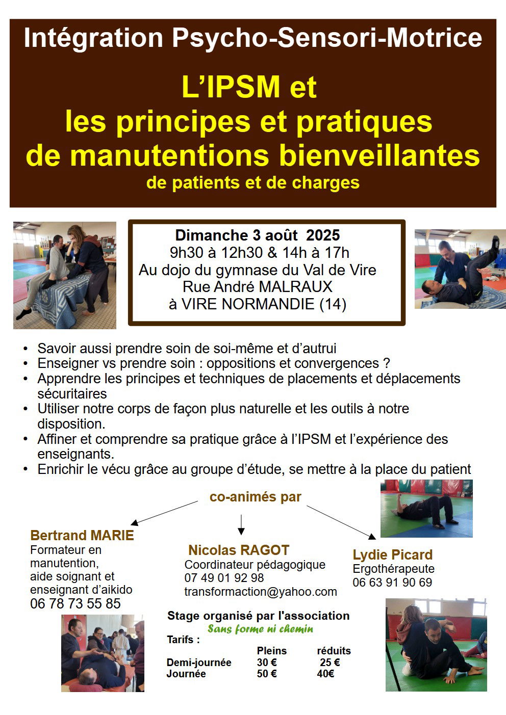 Stages annuels IPSM et manutention