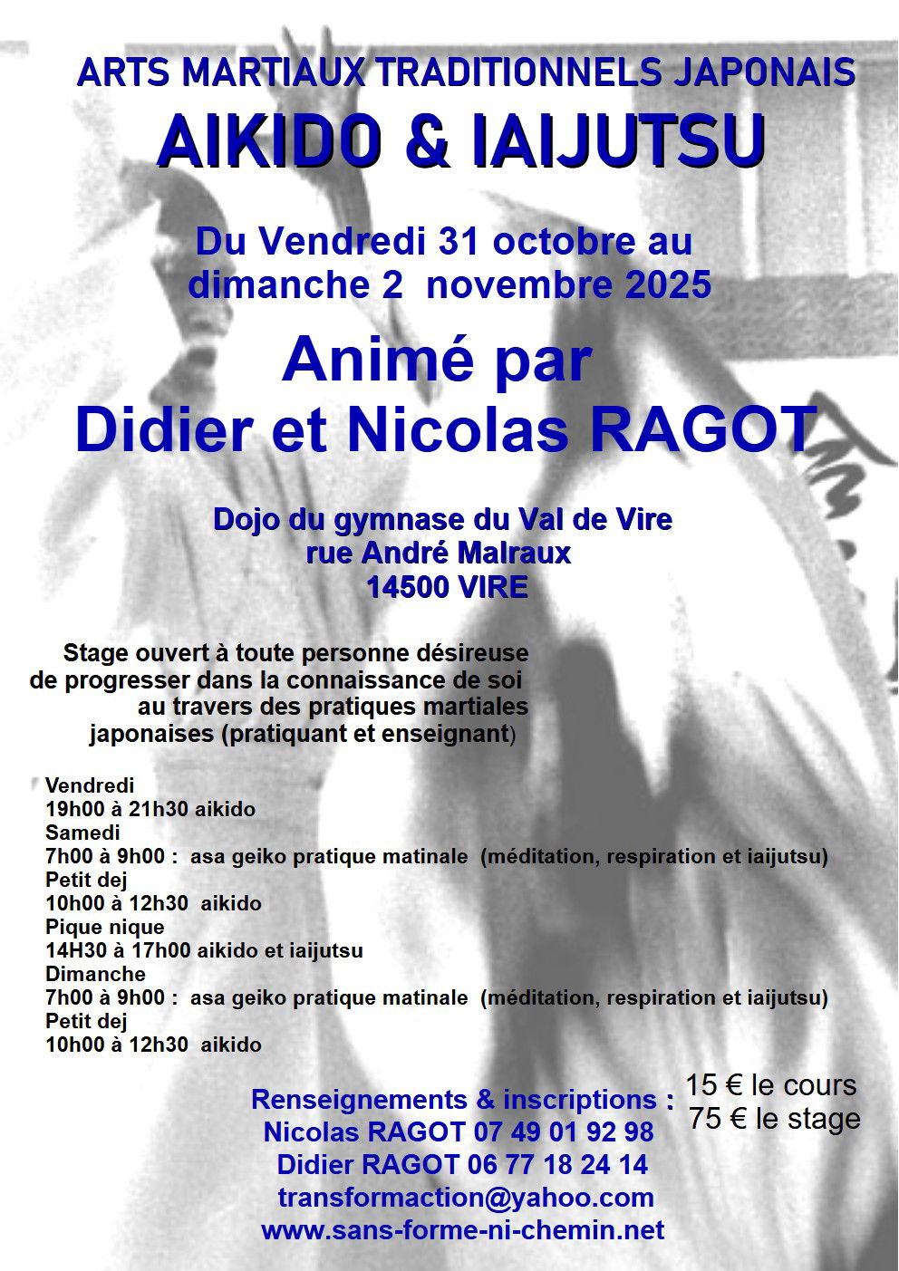 stage de Budo aikido et iaijutsu
