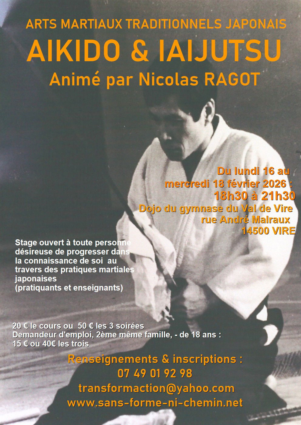 stage de Budo aikido et iaijutsu