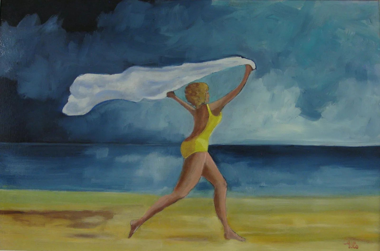 Fine dell'estate 60x40 Olio su tela