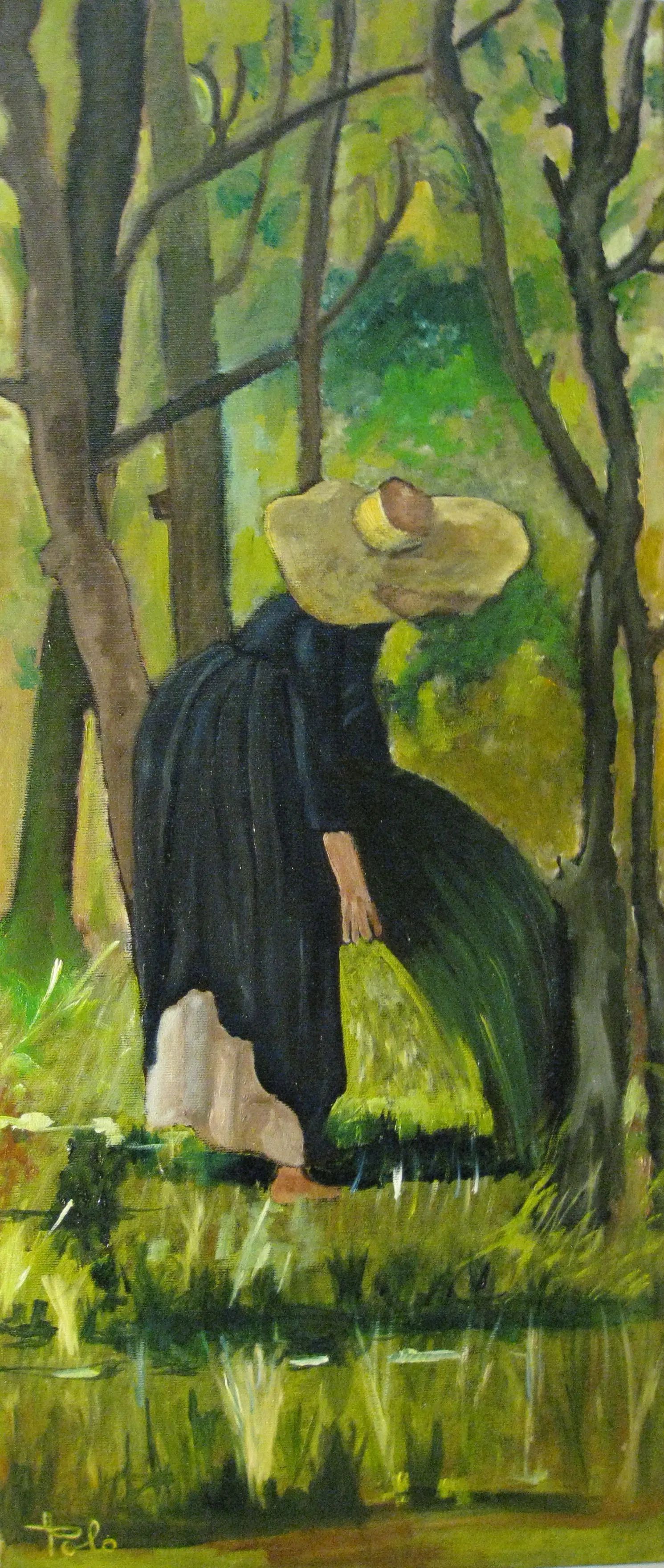 Erbaole - Fattori 30x70 Olio su tela