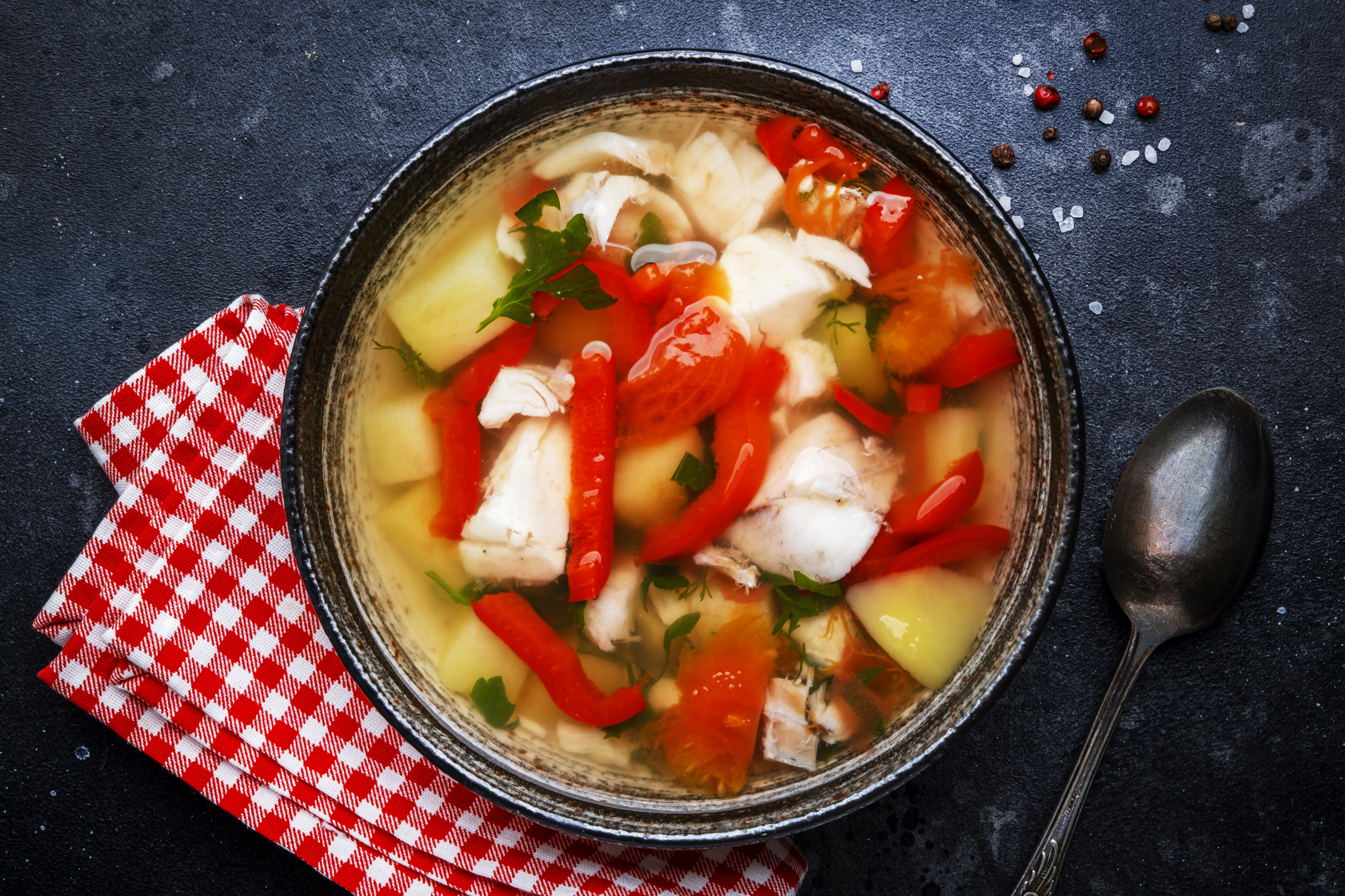 Nouveauté et jusqu'à épuisement des stocks : Soupe de poisson, 2 variétés différentes.