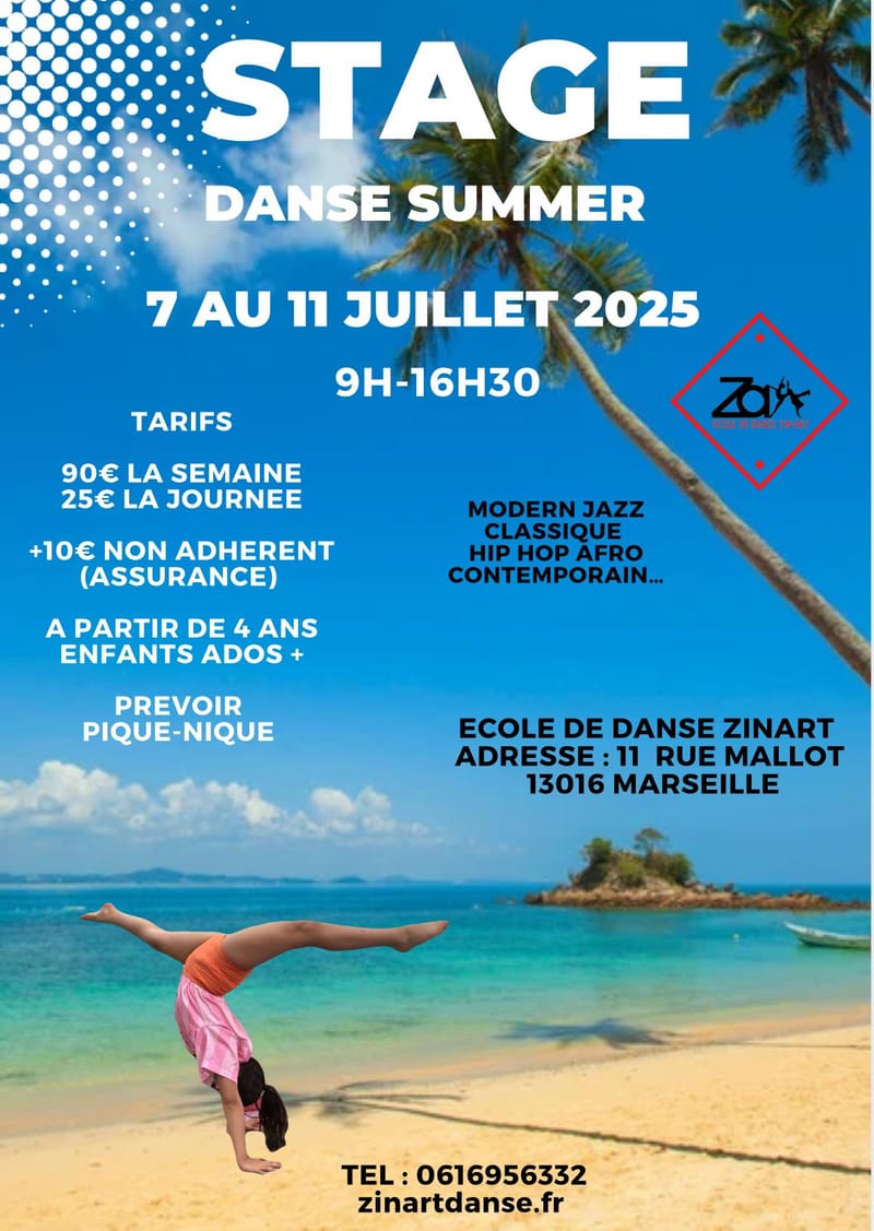 FICHE INSCRIPTION STAGE ETE 2025