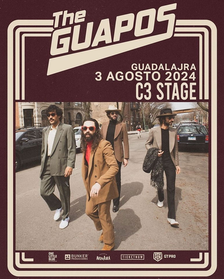 C3 Stage recibirá la primera visita a Guadalajara del super grupo The Guapos