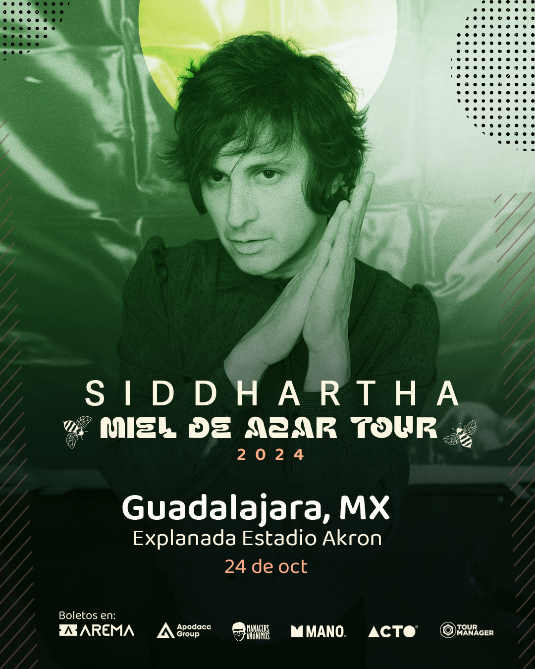 Siddhartha hará sonar a la perla tapatía con su tour Miel de Azar