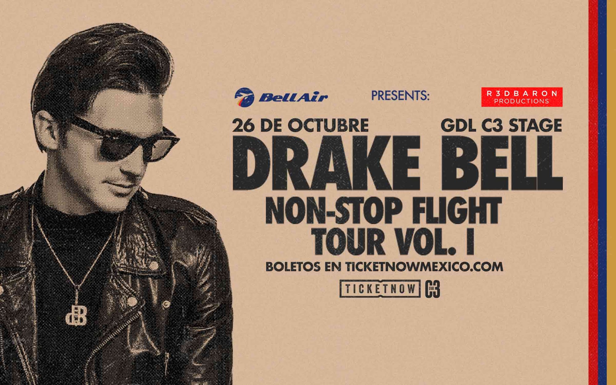 Drake Bell regresa con su Non Stop Flight Tour