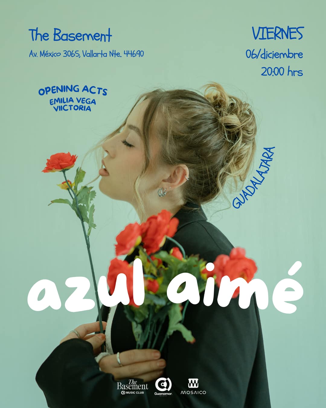 Azul Aimé se presentará en el escenario de The Basement en Guadalajara