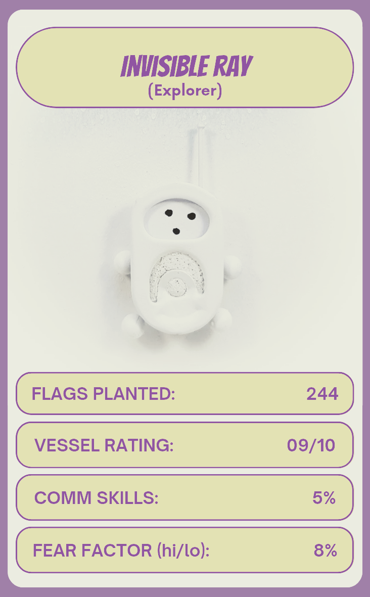 Spacekins "Top Trumps" Cards.