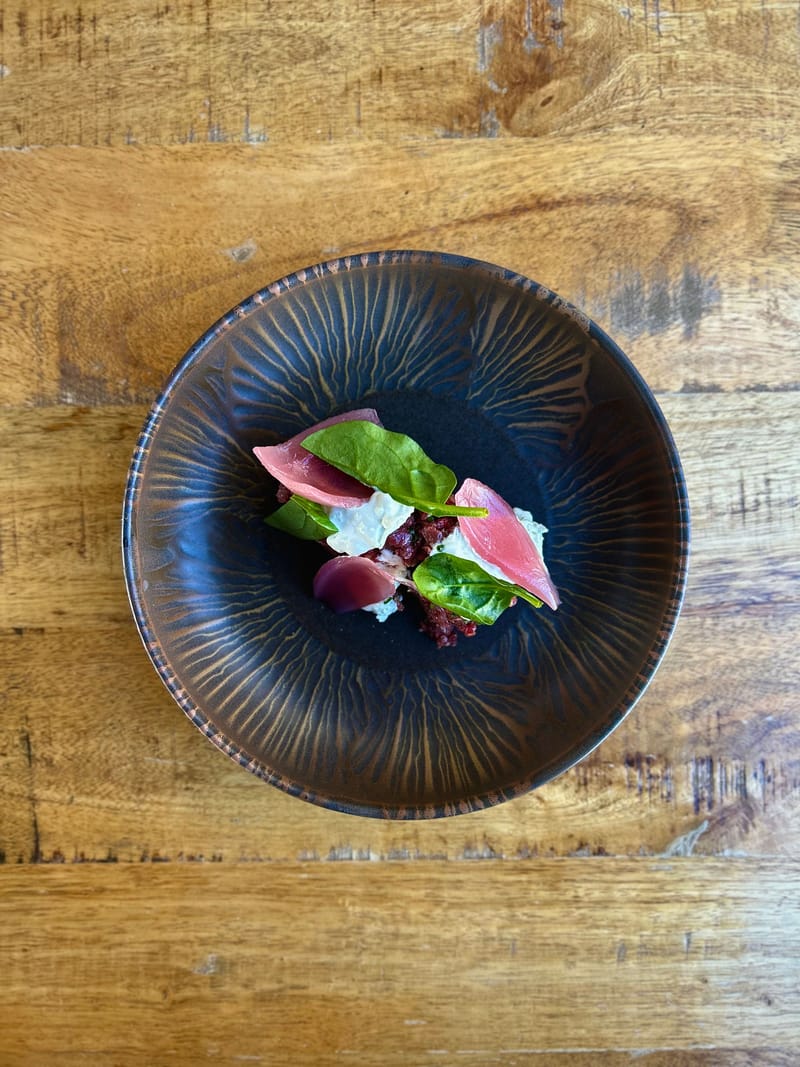 Tartare de carne ahumada