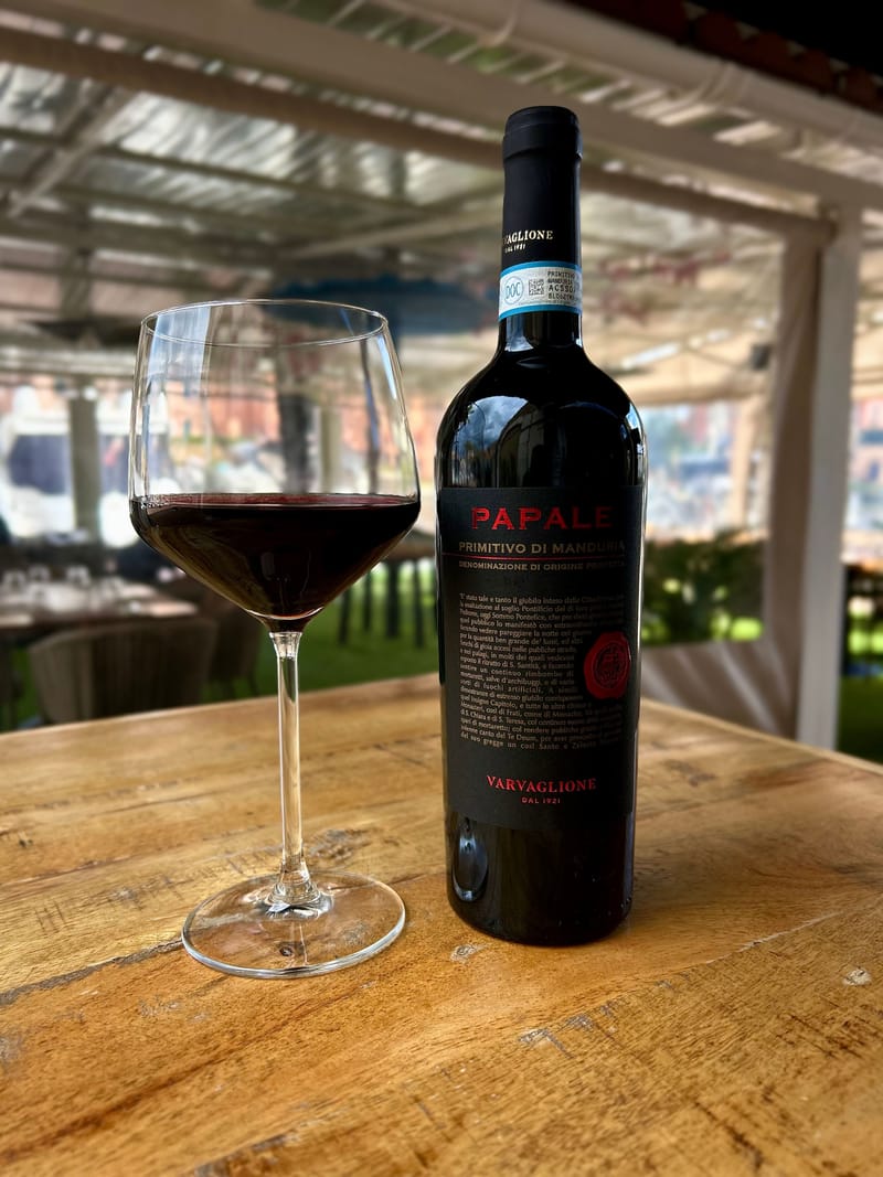 Primitivo di Manduria papale DOP
