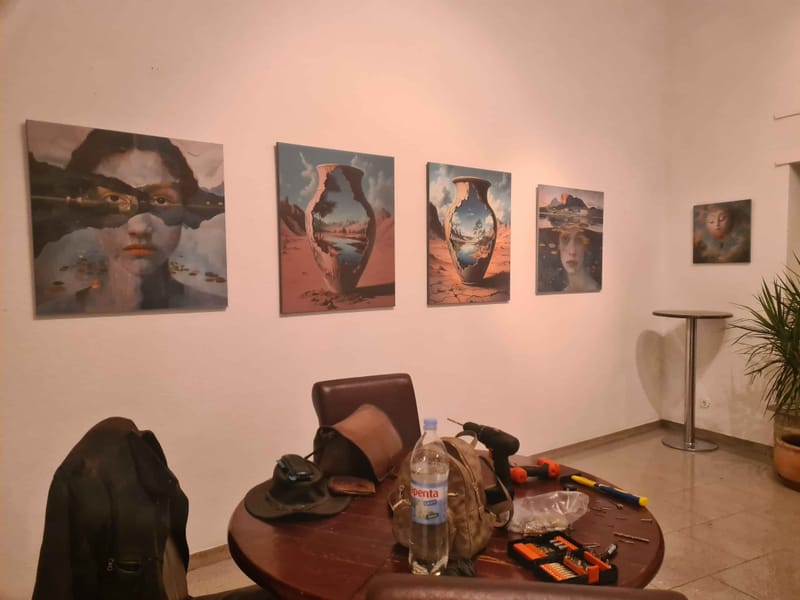 The exhibition views