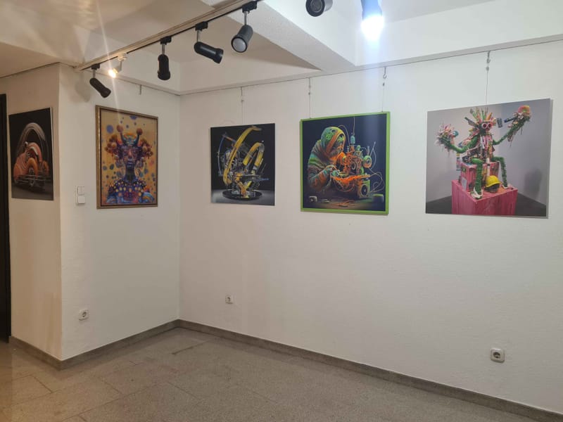 The exhibition views