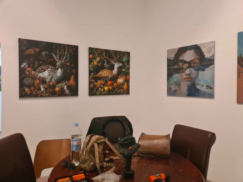 The exhibition views