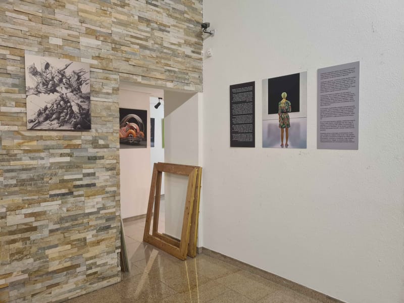 The exhibition views