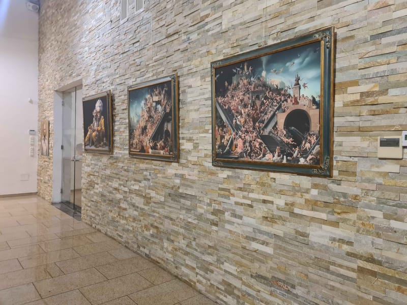 The exhibition views