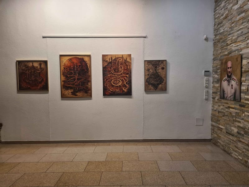 The exhibition views