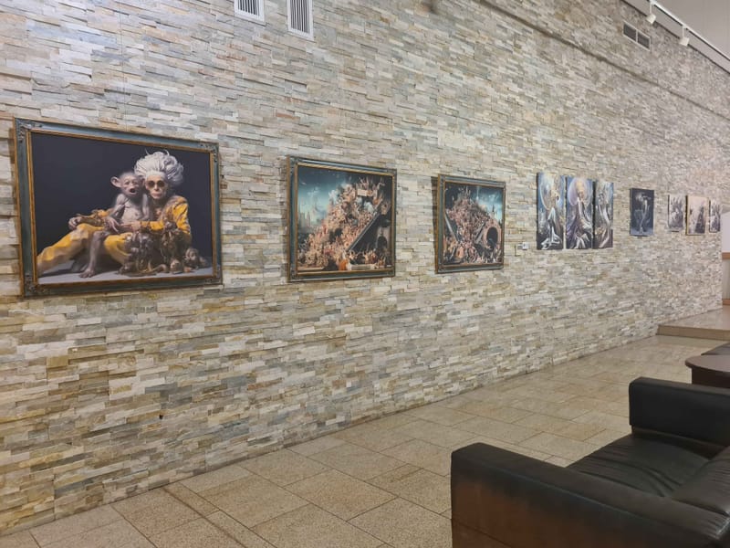 The exhibition views