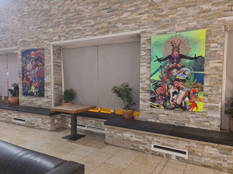 The exhibition views