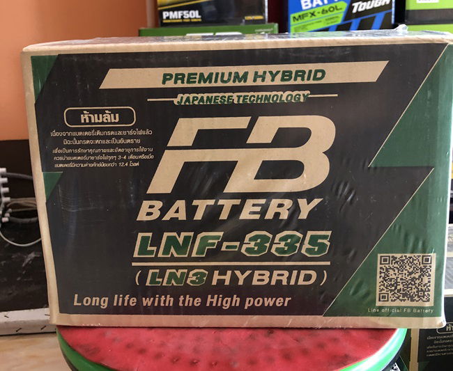 FB Battery แบตเตอรี่รถยนต์ ขั้วจม LN3 F-335 77 แอมป์