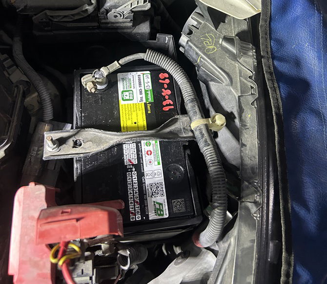 แบตเตอรี่ที่ติดตั้ง Honda Jazz FB S500
