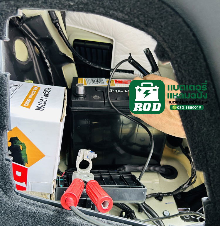 การติดตั้งแบตเตอรี่ 12V ของรถ Deepal S07