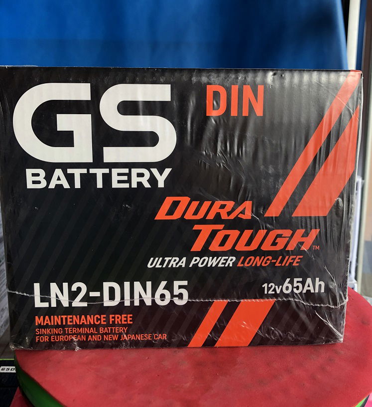 แบตเตอรี่รถยนต์ GS LN2 DIN65