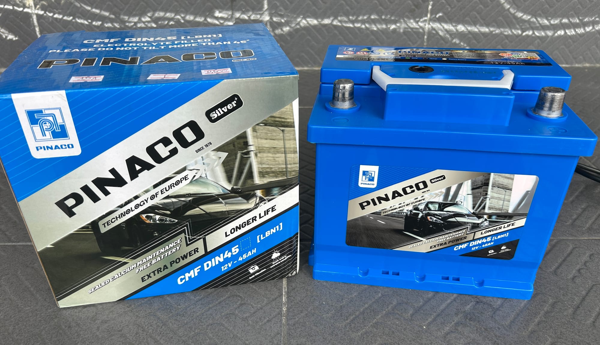 Pinaco CMF DIN45 LBN1 แบตเตอรี่ 12V รถยนต์ไฟฟ้า BYD