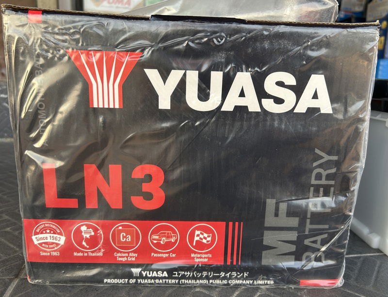 แบตเตอรี่ yuasa LN3 75แอมป์ MF