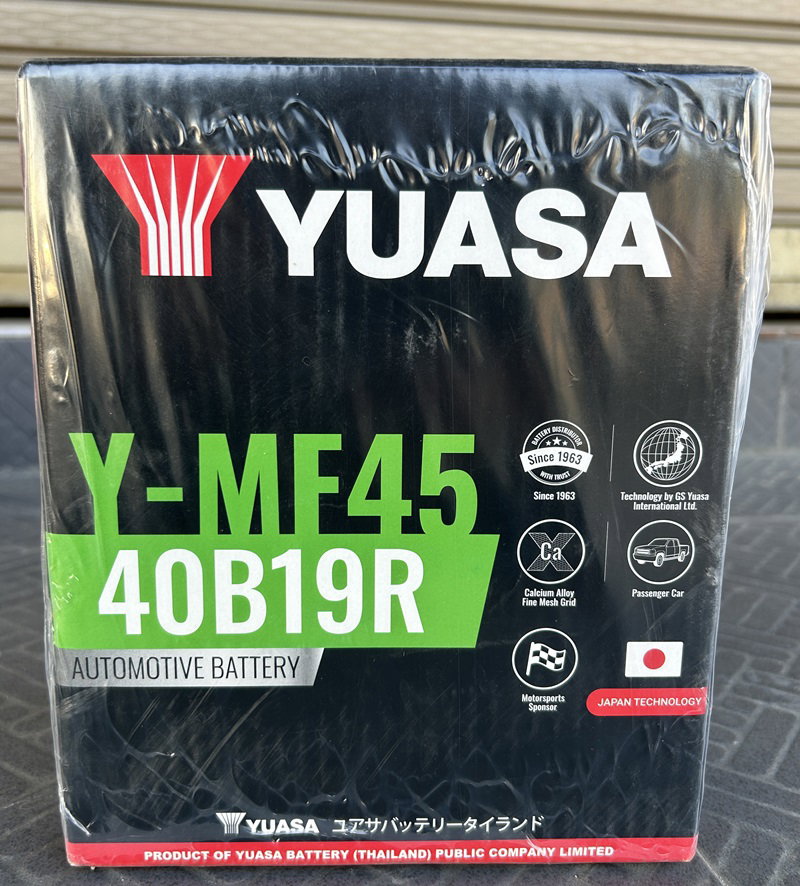 แบตเตอรี่ YUASA Y-MF45 40B19R NETA V แบตรถยนต์ ไฟฟ้า