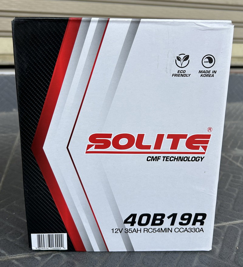 Solite ขนาด 40B19R Neta v แบตรถยนต์ ไฟฟ้า