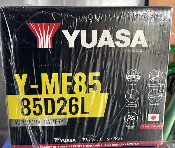 แบตเตอรี่รถยนต์ YUASA Y-MF85 85D26L