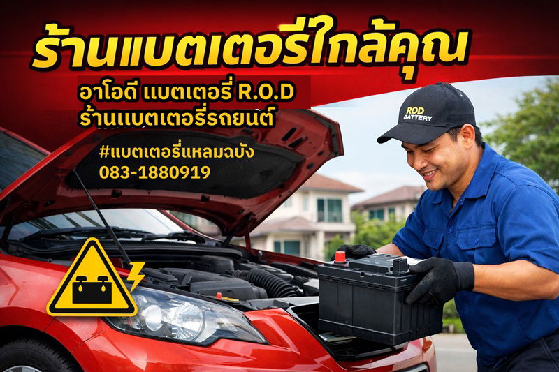 แบตเตอรี่ GS G-185 ร้านเปลี่ยนแยบตเตอรี่นอกสถานที่แหลมฉบัง ด่วน