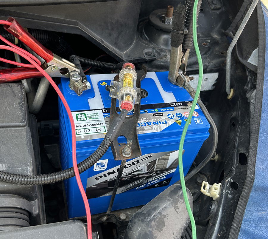 เปลี่ยนแบตเตอรี่ honda jazz แบตเตอรี่ Pinaco CMF 44B20L