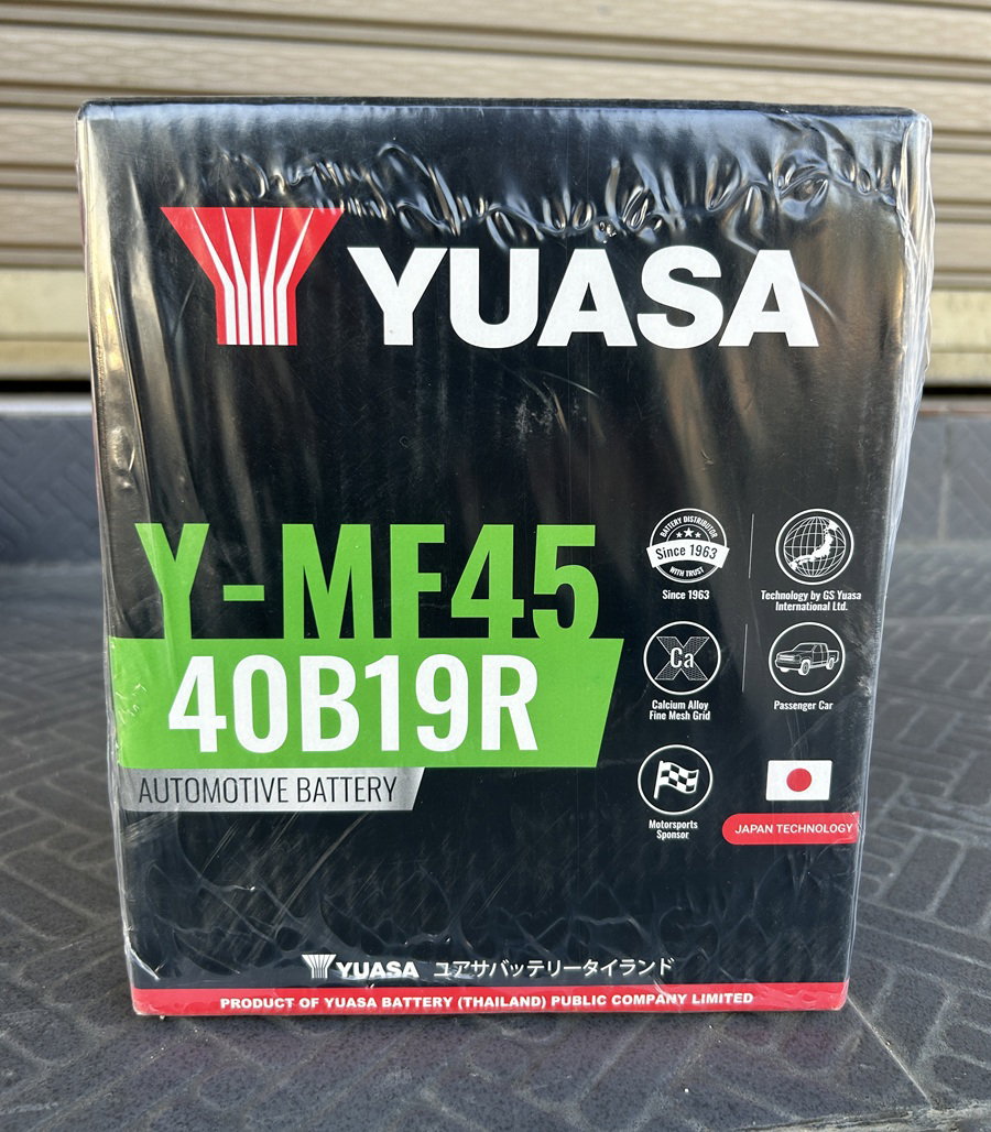 แบตเตอรี่ YUASA Y-MF45 40B19R NETA V แบตรถยนต์ ไฟฟ้า