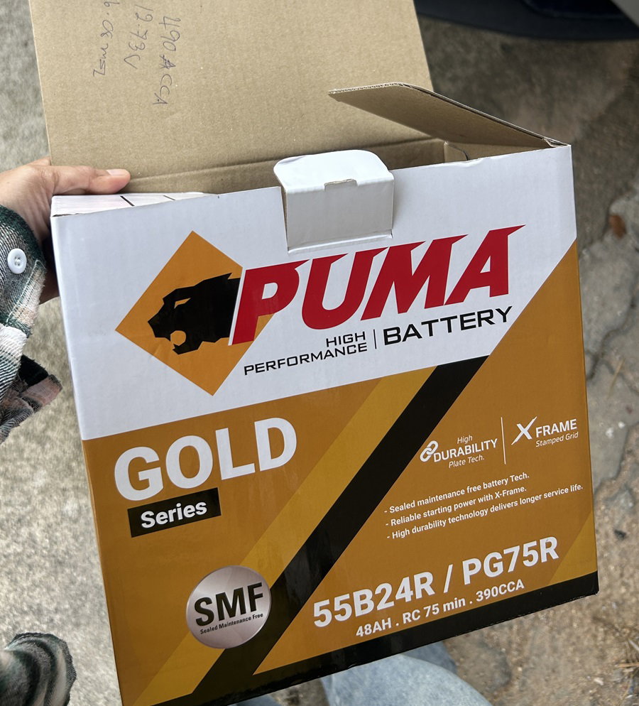 เปลี่ยนแบต 12V deepal s07 PUMA 55B24R (PG75R)