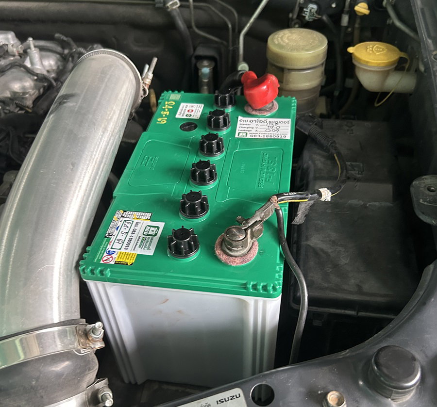 เปลี่ยนแบตเตอรี่ Isuzu dmax 2009 FB Battery รุ่น F135 ขนาด 85 แอมป์