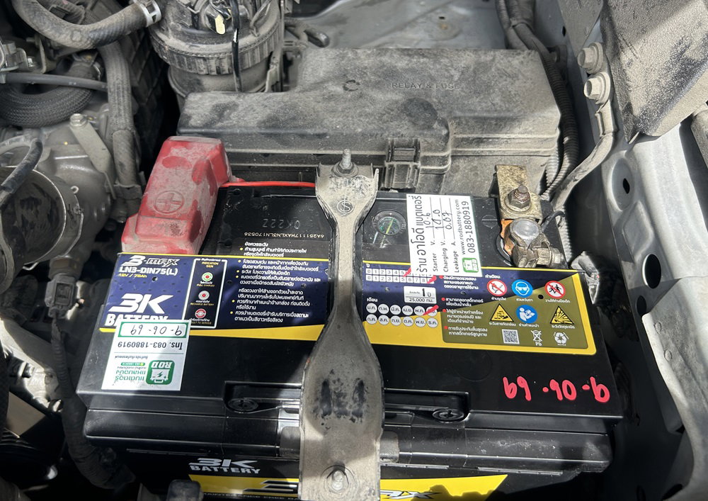 เปลี่ยนแบตเตอรี่ Toyota Revo ด้วยแบตเตอรี่ 3K MAX LN3-DIN75