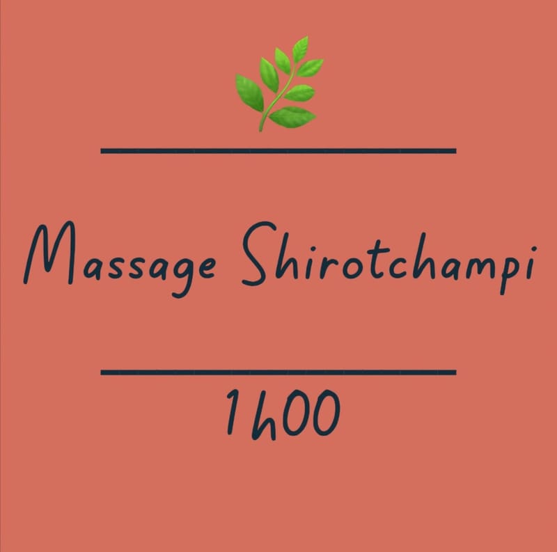 🌿 Massage Shirotchampi 1h00 – Massage crânien ayurvédique