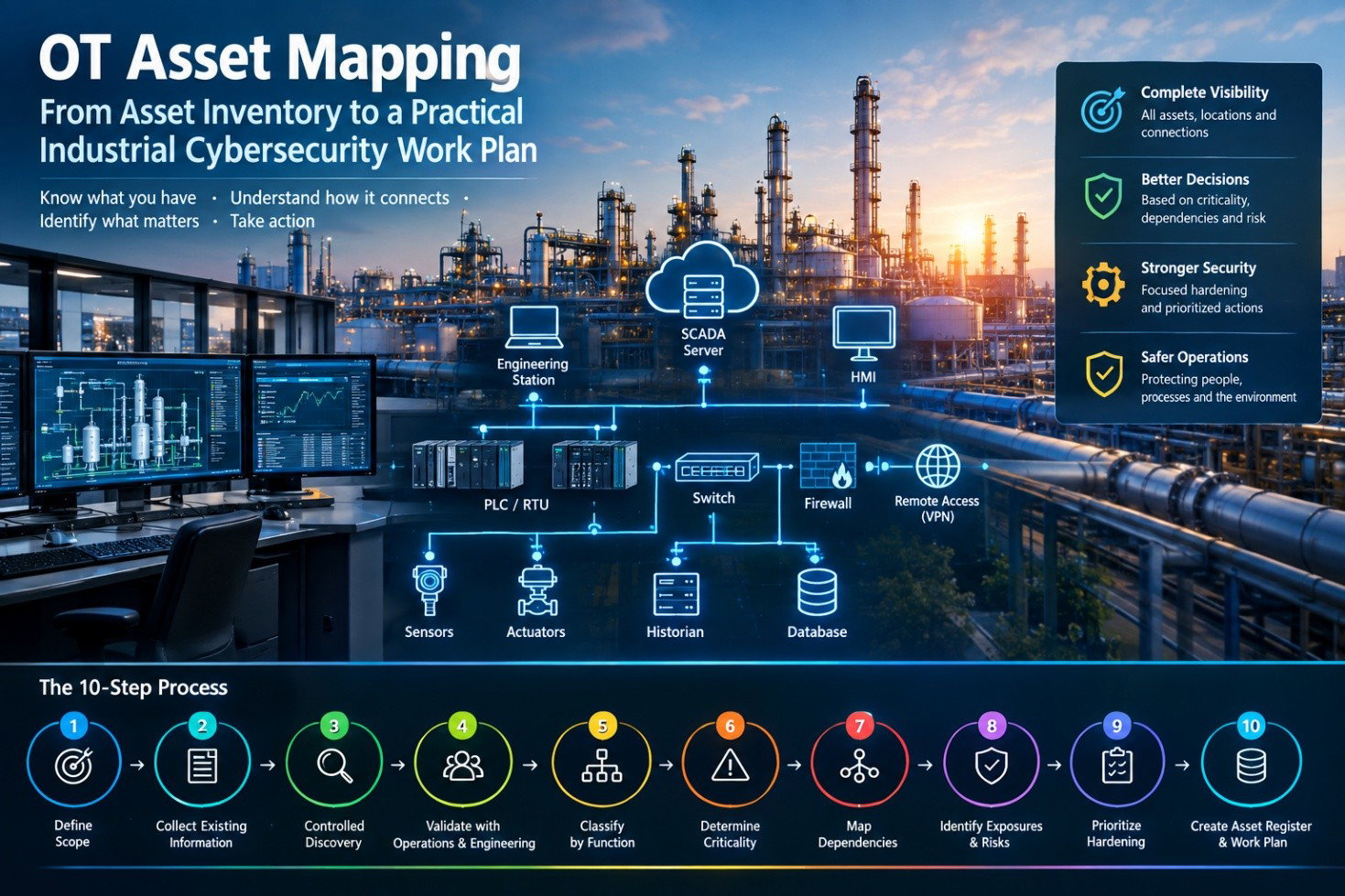 OT Asset Mapping – From Asset Inventory to a Practical Industrial Cybersecurity Work Plan