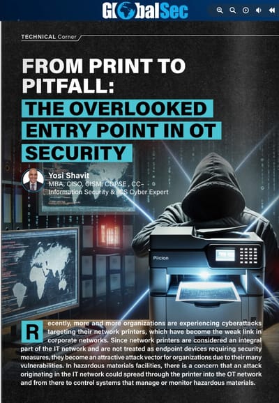 From printer to pitfall - סיכוני סייבר במדפסות רשת בעולמות ה-OT