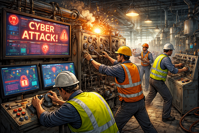 Transition from Computer-Controlled Operations to Manual Operations During a Cyber Incident in Industrial Plants