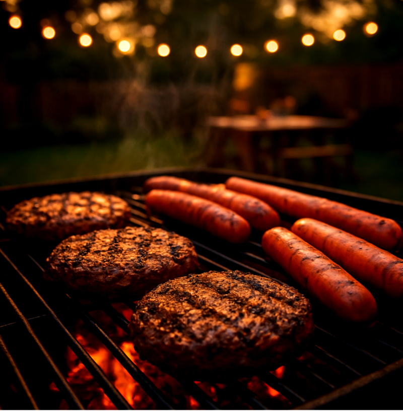 Bosco Backyard Grill Package (Burgers, Hot Dogs, Smoked Hot Links)
